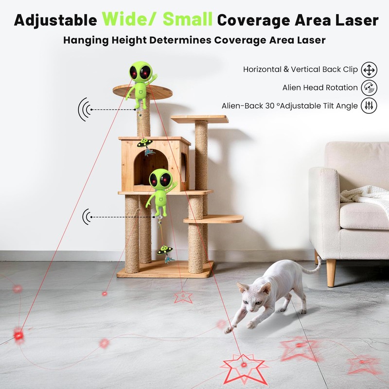 ORSDA Laser Cat Toys for Indoor Cats, 2 in 1