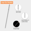 Redamancy 50 Pcs Large Eye Needles, 5 Sizes Big Eye