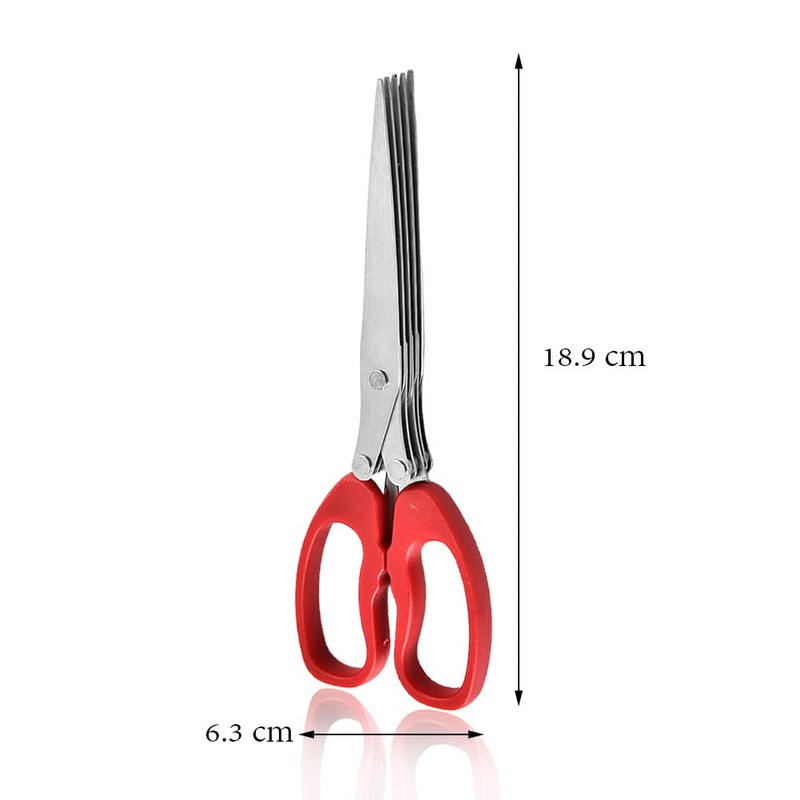 MagiDeal Shredder Scissors Multipurpose Multi-Blade Cutting Shears with Stainless Steel