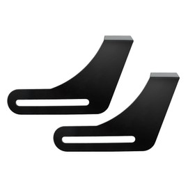 2 Pcs Bench Grinder Protective Tool Rest, 9.84" Steel Bracket Tool Part, Bench Grinder Polisher Replacement Backing Plate Washer Pad, Metalworking Repair Part, Black