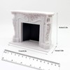 Dickly 1/12 Dollhouse Mini Fireplace Backdrop Photo Props Miniature Furniture