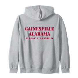 Gainsville Alabama Koordinaten Souvenir Kapuzenjacke