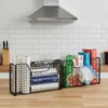 2 Pack Aluminum Foil Organizer, Foil and Plastic Wrap Organizer,