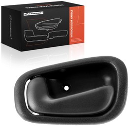 A-Premium Front or Rear Left Driver Side Interior Door Handle Compatible with Toyota Corolla 1998 1999 2000 2001 2002, Deep Gray, Without Power Locks, Replace# 69206-02050-B1