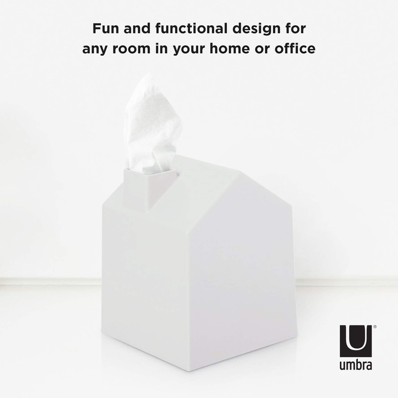 Umbra Casa Tissue Box Cover, White