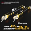 UPGRADE 2025,90°/180°Swivel Extension Pole,3.9-6.9 ft extension Pole,Compatible with FUHAUS and