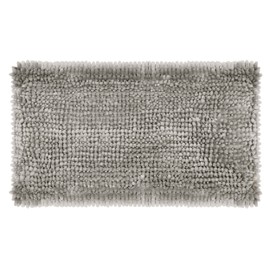 Laura Ashley Butter Chenille 20" x 34" Bath Mat, Light Grey