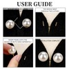 Safety Pins Clothes Pearl Modesty Small Cinch Clip Waist, 12Pcs