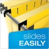 Pendaflex SureHook Reinforced Hanging Folders, Legal Size, Yellow, 1/5 Cut,