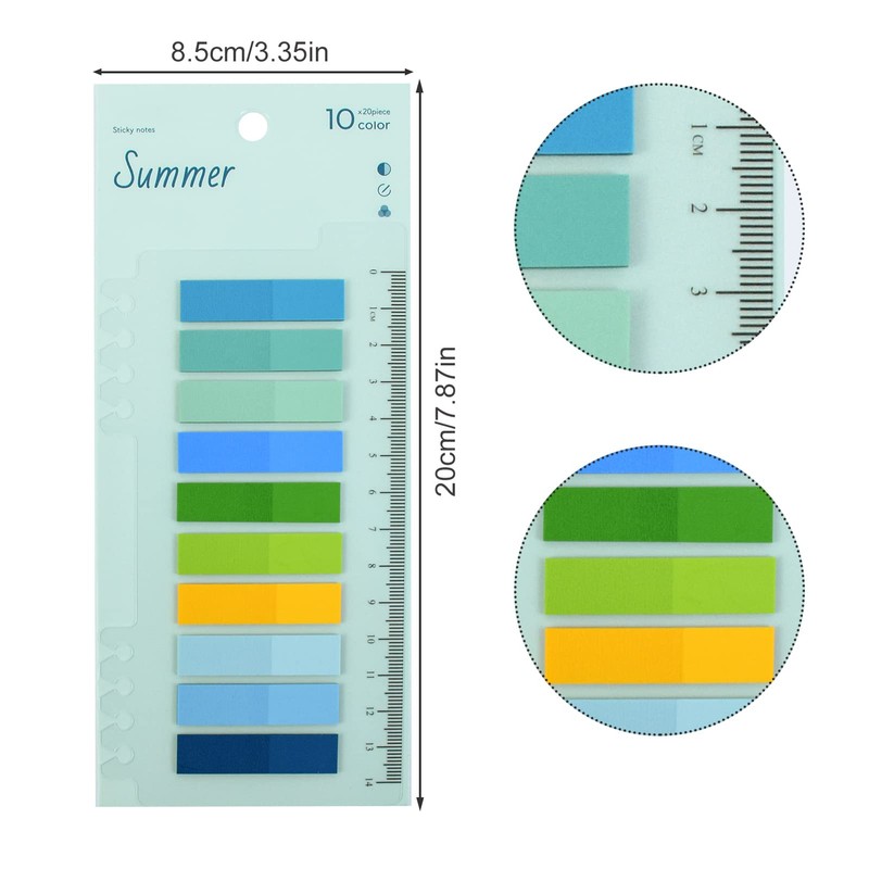 800Pcs Transparent Book Tabs, Aesthetic Sticky Notes Tabs Clear Book