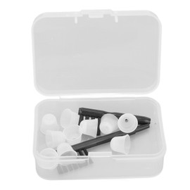 Hearing Amplifier Plugs Dome Silicone Lightweight Breathable Ear Tips Set with Brush S