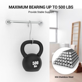 16 Inch Grab Bars for Wall Brush Nickel, Safety Shower Grab Bars for Seniors Elderly Handicapped, Handicap Grab Bars for Shower with Concealed Screws, Tesuchan