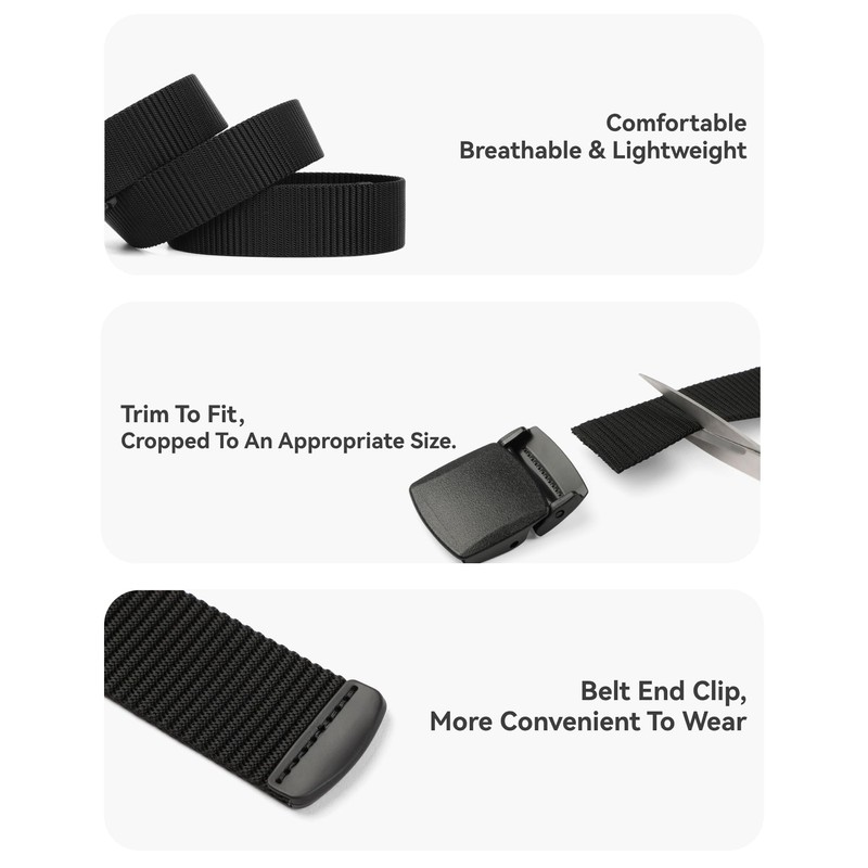 CHAOREN Baseball Boys Belt, 1.25" Nylon Kids Tactical Belt, Adjustable