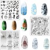 12PCS Nail Art Stamping Plate Nail Stamper Kit