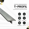 T-Profile Stainless Steel Rail Transition Profile V2A L250 cm 25
