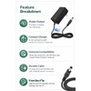 9V 1.5A 13.5W AC DC Power Supply Adapter 10ft Cord