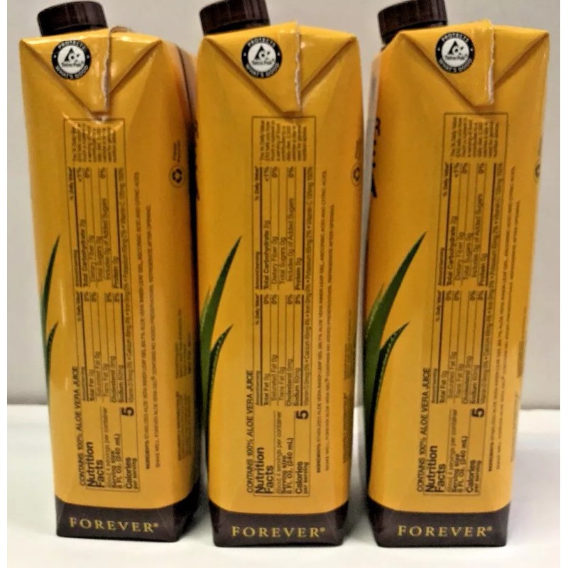 FOREVER 3X PIEZAS FOREVER LIVING ALOE VERA GEL STABILIZED (PACK