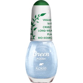 Kokie Cosmetics Vegan, Plant Based, Cruelty Free Nail Lacquer, Green Polish (Glass Slipper GP01)