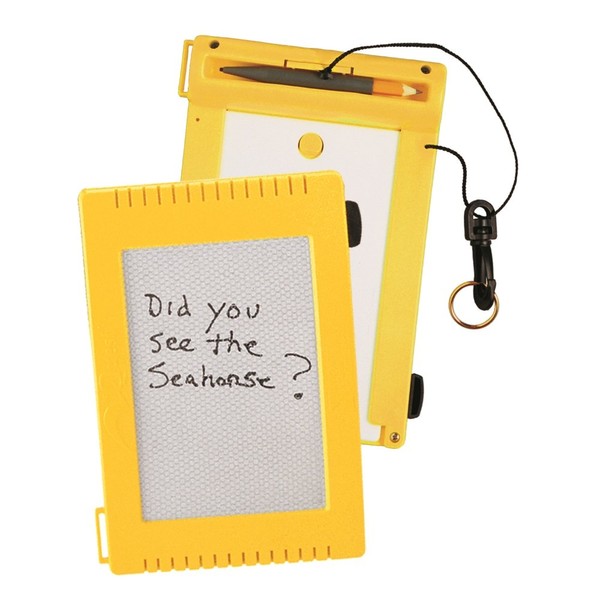 Innovative Scuba Concepts Quest Underwater Slate Is Magnetic / Erasable, Yellow
