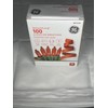 GE Red Miniature String-A-Long Lights General Electric 20ft 100 count