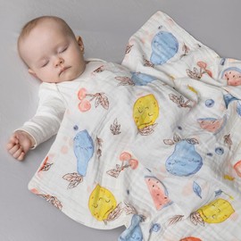 HOTUT Baby Blanket, Soft 100% Cotton Cellular Baby Blanket, Warm & Cosy Cellular Baby Blanket, 70cmx86cm Kids Baby Blanket Newborn Gifts for Unisex, Toddlers, Boys Girls, Fits Pram/Moses Basket