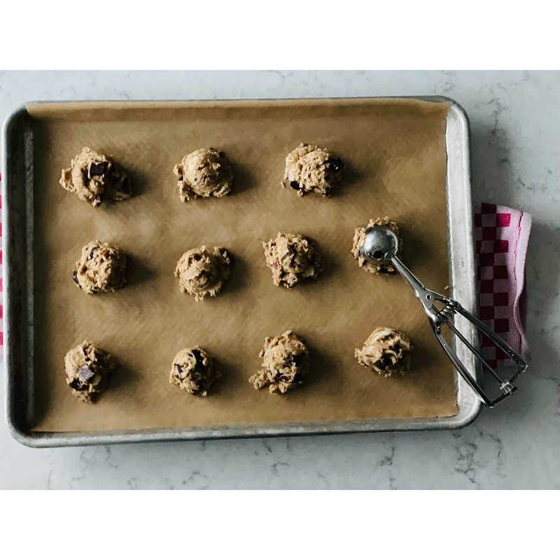 Frieling Unbleached Parchment Paper, Reusable Double-Sided Non-Stick Silicone Coating, Pre-Cut