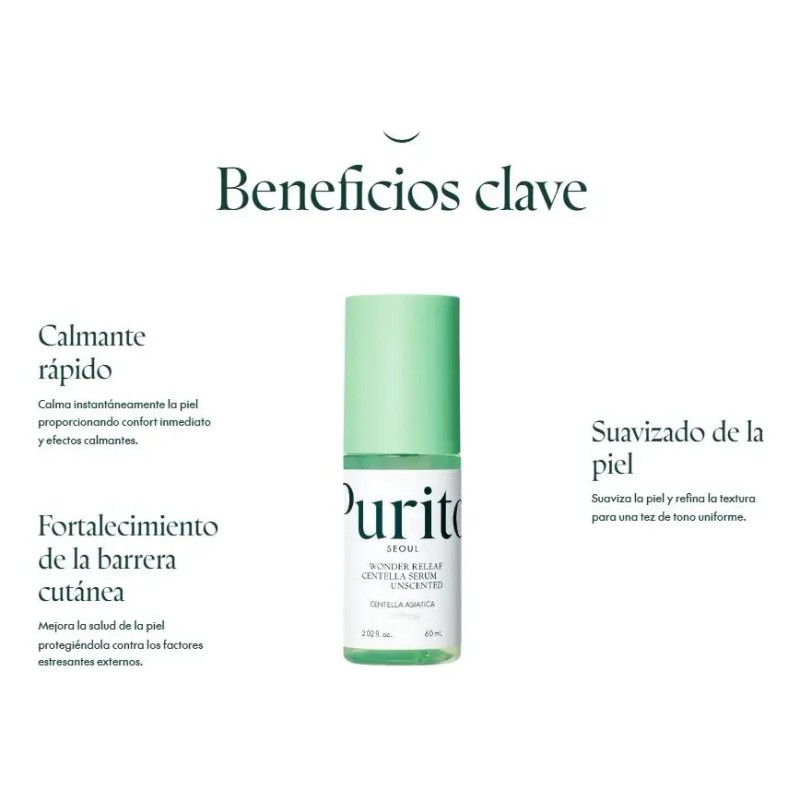 Purito Wonder Releaf Centella Serum Unscented 60ml Sensible Todo Tipo
