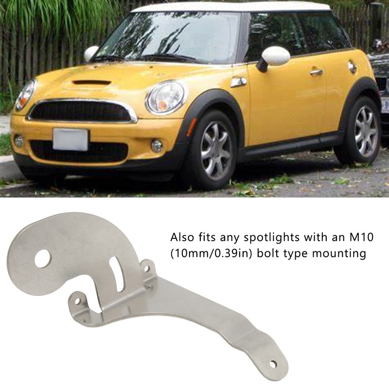 2pcs Spotlight Mounting Bracket Left Right Stainless Steel Chrome Replacement