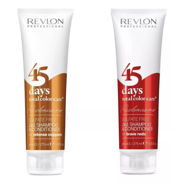 Revlon Professional Shampoo Acondicionador 45 Days Rojizo Y Cobre Revlon 275ml