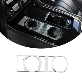 Daeiclru Fit for Jaguar XJ 2010-2019 Central Control Gear Shift Button Trim Frame, Gear Shift Cover Trim Sticker, Auto Center Gear Shift Button Accessories