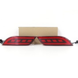 ECAHAYAKU LED Rear Bumper Reflectors Brake Tail driving Light fog Lamps assembly Fog Light Compatible With Jeep Compass 2017-2023