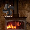 Heat Powered Stove Fan Aluminum Alloy 4 Blades Strong Wind