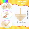Haconba 20 Pack DIY Wooden Spinning Tops Unfinished Wooden Gyroscopes