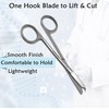 Stainless Steel Suture Stitch Scissors 4.5" Multifunction Shears with Hook
