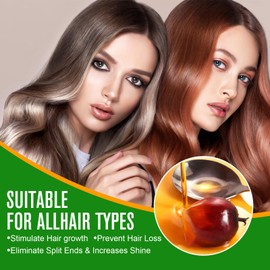 Batana Oil for Hair Growth, Pure Organic Natural and Cold Pressed Hair Oil for Hydrating and Repairing Dry, Damaged Hair, Skin Care, Face, Body (Batana Oil 60ml)