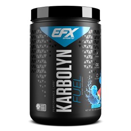 EFX Sports Karbolyn Fuel | Fast-Absorbing Carbohydrate Powder | Carb Load, Sustained Energy, Quick Recovery | Stimulant Free | 18 Servings (Blue Razz Watermelon)