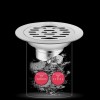 2pz Coladera Baño Acero Inoxidable Anti Olores E Insectos