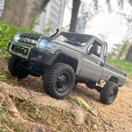HLSFWDRIVE 1/12 RC Crawler MN82 PRO RC Truck Off Road Land Cruiser Remote Control Rock Crawler 4x4 RTR All Terrain 280 Motor 2.4GHz Full Proportional LED Light Hobby Car Adult
