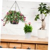 Kisangel 6pcs Heavy Duty Metal Hanging Basket Chain Set Weatherproof