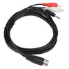DIN 8 Pin to 3.5mm 2 RCA Cable Male to