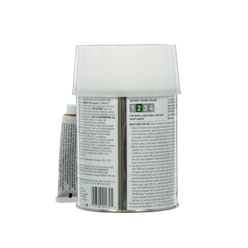 Bondo Glass Short Strand Reinforced Fiberglass Filler,Stage 2, 2.56 Oz