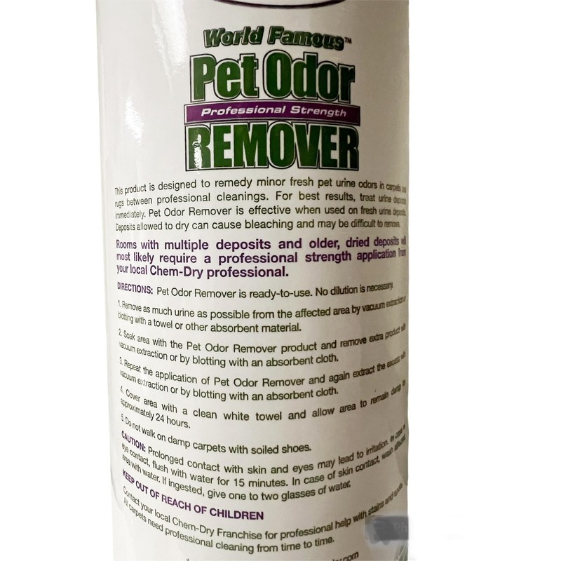 Generic Chem Dry Pet Odor Remover 32 Oz. PROFESSIONAL STRENGTH.
