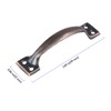 ZEONHEI 40 Pack Black Metal Gate Handles, 4 Inch Door