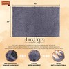 LuxUrux Bath Mat-Extra-Soft Plush Bath Shower Bathroom Rug, 1'' Chenille