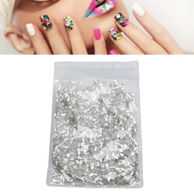 Flatback Rhinestones Decorative Sparkling Portable Nail Art Rhinestone for Clothes