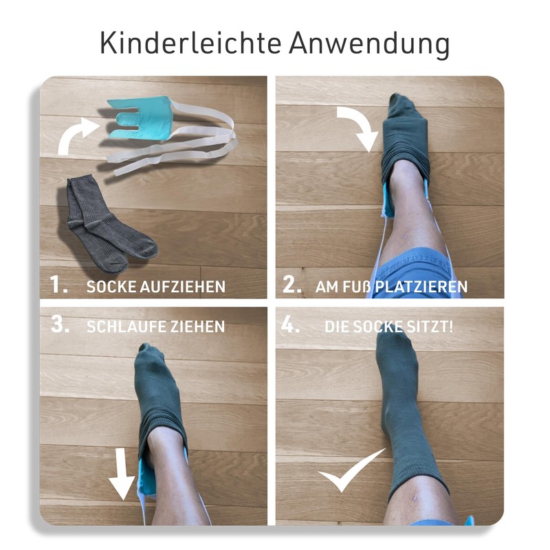 Sock donning aid, stocking puller, sock puller for seniors, pregnant