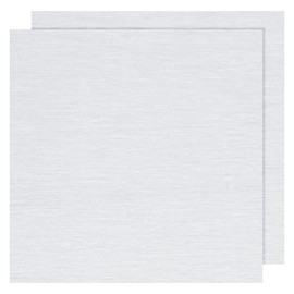 PATIKIL 6061 T651 Aluminum Sheet Metal 6" x 6" x 1/4(0.236") Thickness, 2 Pcs Flat Plain Aluminum Plate Covered Stock with Protective Film, Heat Rectangle for Industrial, Crafting and DIY