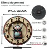 10-Inch Wooden Clock for a New Home with a Custom