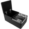 Car Center Console Armrest Organizer: with W-ireless Charging, Fast Charging,
