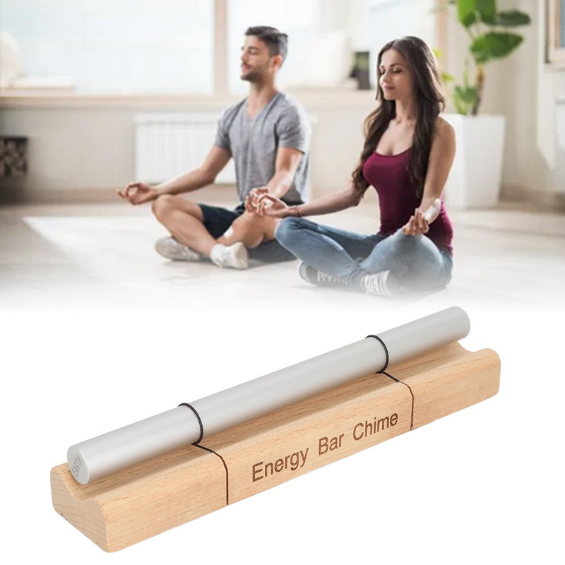 Meditation Chimes Mindfulness Aluminum Alloy Wooden Single Sound Hand Bell